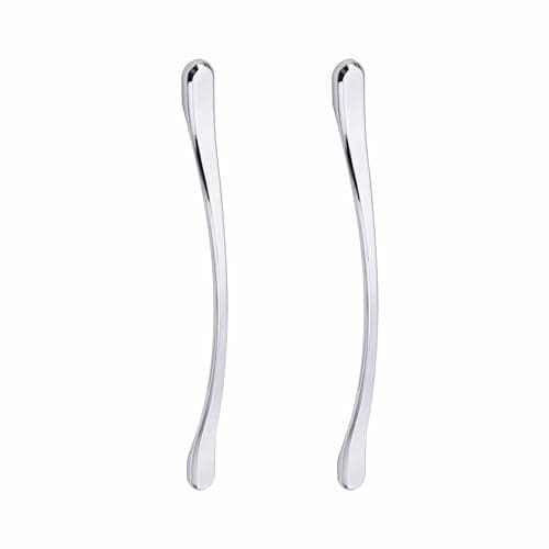 Atom 11.8 Inch Zinc Handle | CP Finish | Wardrobe Pull, Cupboard Grip, Drawer Knob, Cabinet Bar | Pack of 2 | CH-548