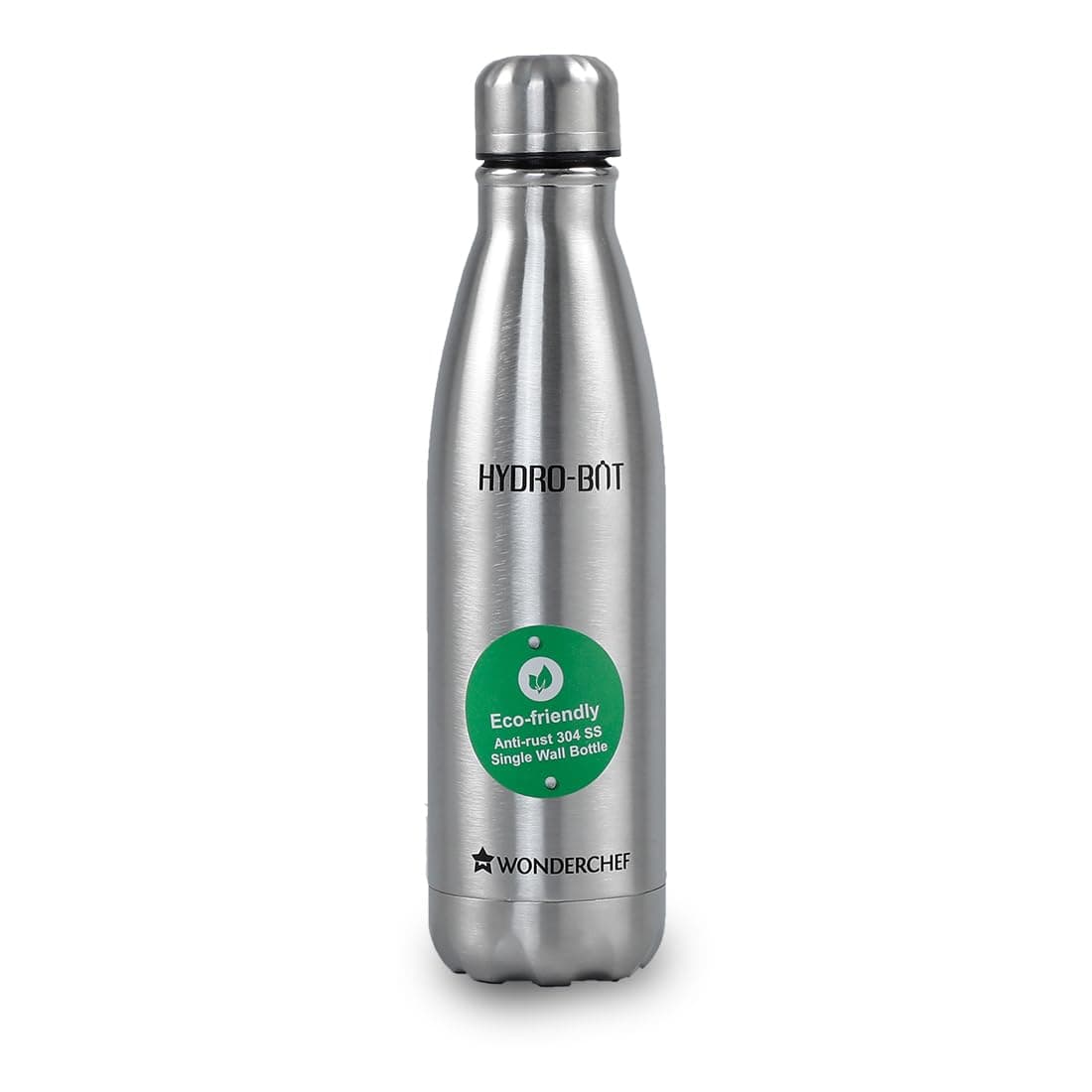 Wonderchef Stainless Steel Hydro Bot 1000 ml/ 1 Litre I Gift Box Packing I Single Wall I Non-Insulated I 304 Stainless Steel I Non Toxic I BPA Free I Rust Free I 2 Years Warranty