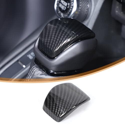 Heutamo Gear Shift Knob Cover Trim Compatible with Toyota Land Cruiser Prado 250 J250 LC250 2024 2025 Accessories, ABS Gear Shifter Knob Cover Handle Lever, 1Pcs (Carbon Fiber Color)