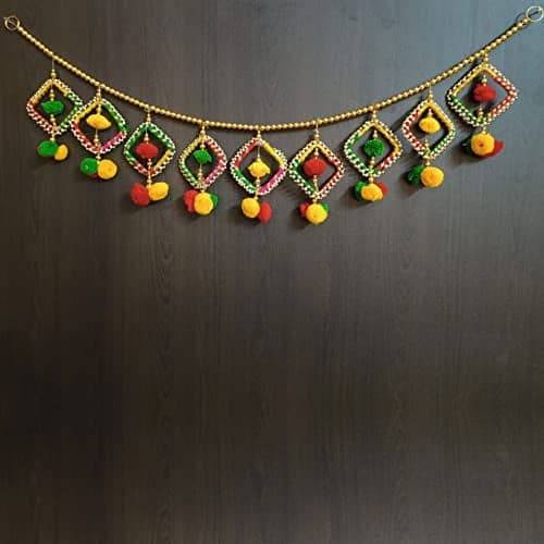 MyGiftyShop Handmade Door Hanging Bandarwal Chudi Style Toran (TC-03) -Diwali New Year Inauguration Wedding Festival Home Decor Pooja (40 Inch X 6 Inch)