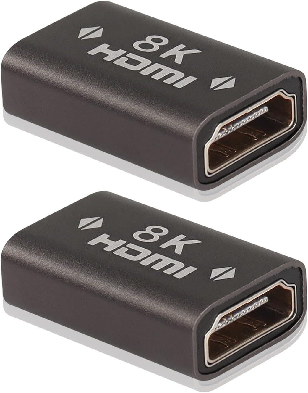 CERRXIAN 8K HDMI Coupler HDMI 21 Female to Female Adapter HDMI Extender Connector Converter Supports 8K60Hz 4K120Hz 3D for Monitors Laptop Projector2Pack