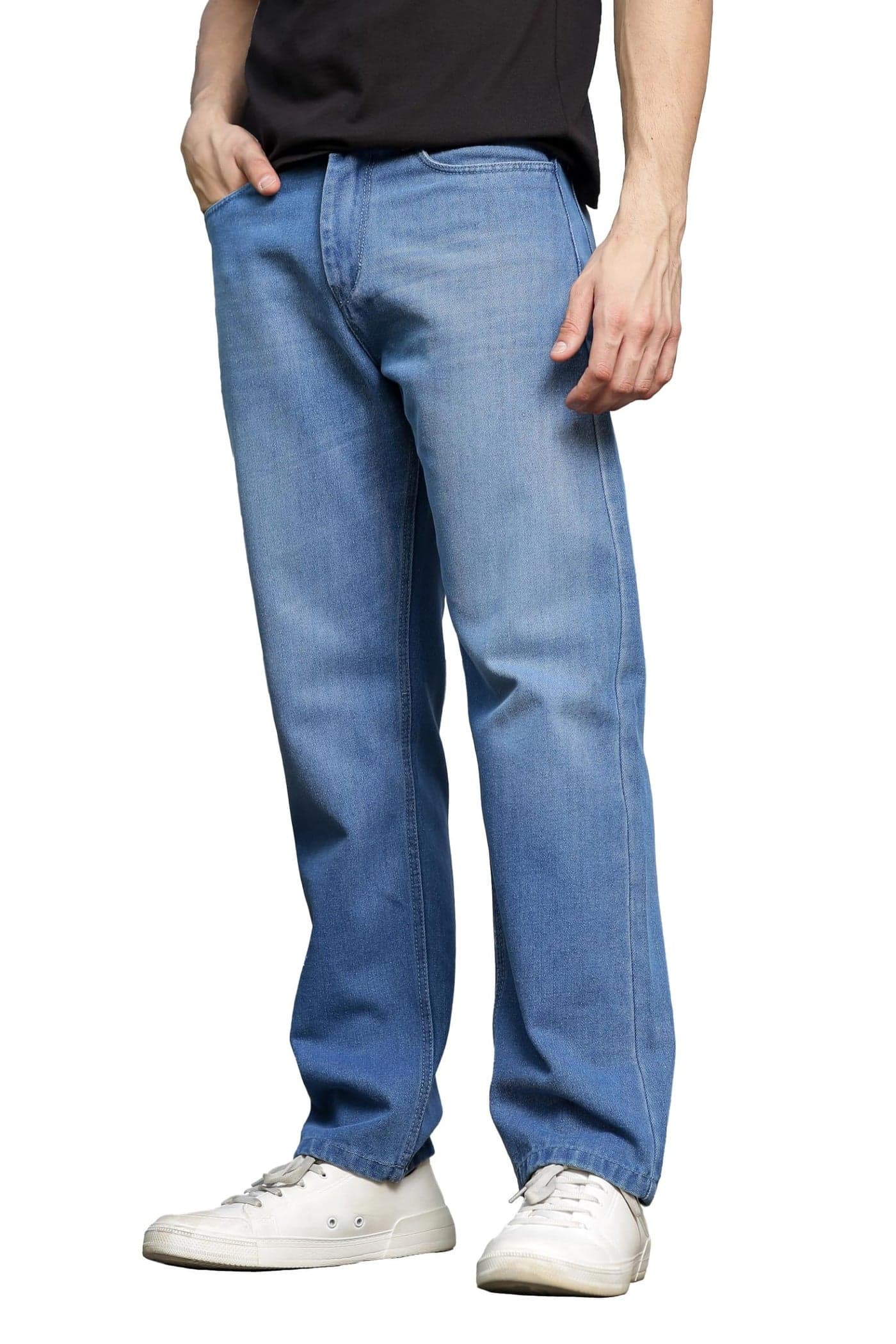 Ragzo Baggy Jeans - Light Blue, Loose Fit