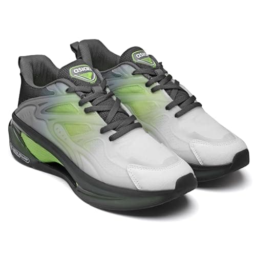 ASIAN Glow in the Dark Sneakers Technology with Memory Foam Insole - Nightglow-02 Green