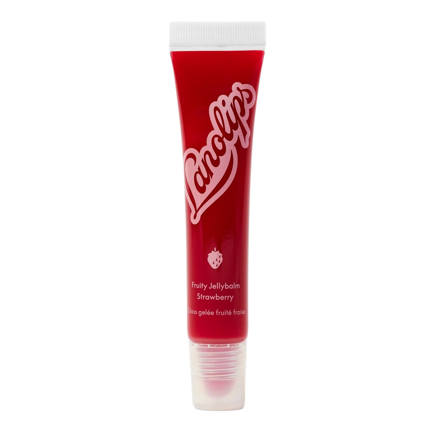 Lanolips Fruity Jellybalm Tinted Lip Balm to Deepen Brighten Enhance Moisturizing Lanolin Lip Balm Jelly Lip Gloss Everyday Lip Makeup Strawberry 10g 035oz