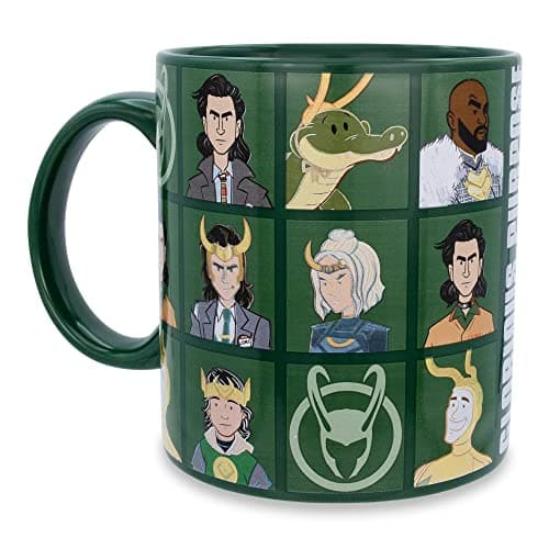 Silver Buffalo Marvel Studios Loki Glorious Purpose Ceramic Mug | BPA-Free Coffee Cup For Espresso, Cocoa, Tea