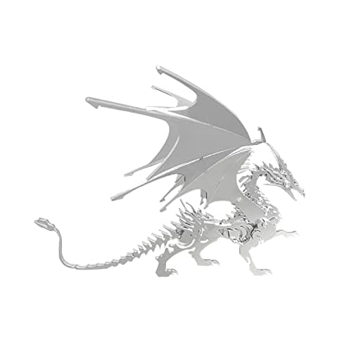 3D Metal Model Kits Mechanical Fire Breathing Dragon 3D Metal PuzzleSteel Warcraft Collection DIY Animal Brain Teasers Simple 3D Puzzles Home Decor Art Craft Gifts Toys for Adult