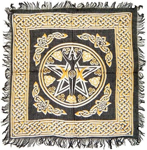 Pentagram Goddess Altar Cloth 18"x18"