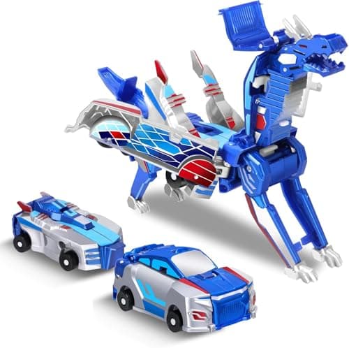 SOYUOI The Ultimate Unicorn car ToyTwo Childrens car Robots Collide with Magnetic Transformation to Make The Mysterious Game of Unicorn RobotsBest Gift for Your Childs Birthday