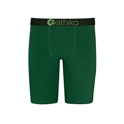 Ethika Boys Staple Boxer Brief | Victory Green (GRN, Large)