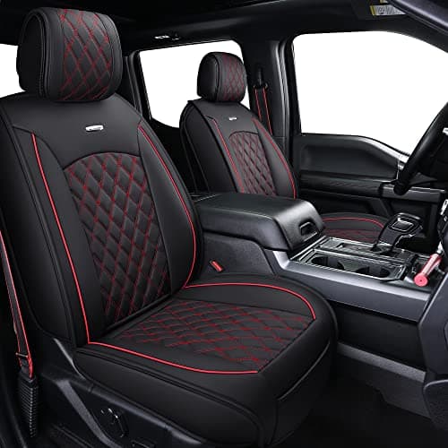 Aierxuan Car Seat Covers Full Set with Waterproof Leather Automotive Vehicle Cushion for Cars SUV Pick-up Truck Fit for 2009 to 2025 Ford F150 Carhartt and 2017 to 2025 F250 F350 F450