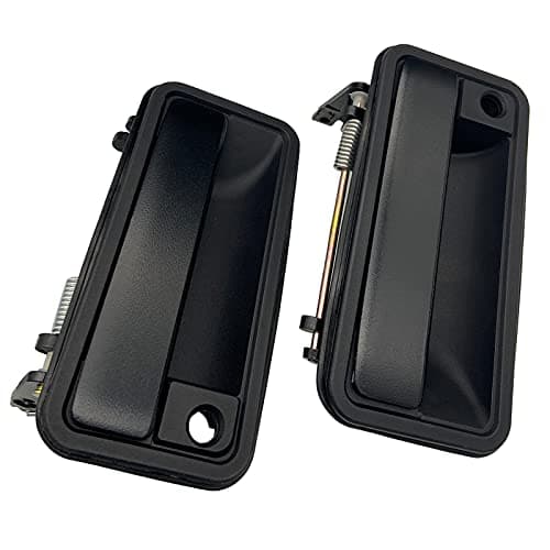 NPAUTO Exterior Door Handle Front Driver Passenger Side Replacement for 1995 1996 1997 1998 1999 Chevy GMC Suburban C1500 C2500 C3500 K1500 K2500 K3500 Tahoe Yukon, 15742229 15742230, Pair w/Keyhole