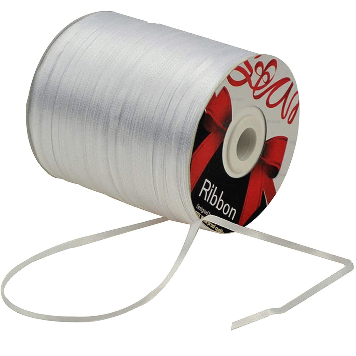 18Inch Satin Ribbon by 870 Yard Giant Spool Double Face Woven Polyester Ribbon Hanging TagCard for Art Projects No Fading Scrapbook Fabric Ribbon 18Inch x 870 Yard x 1 Spool White