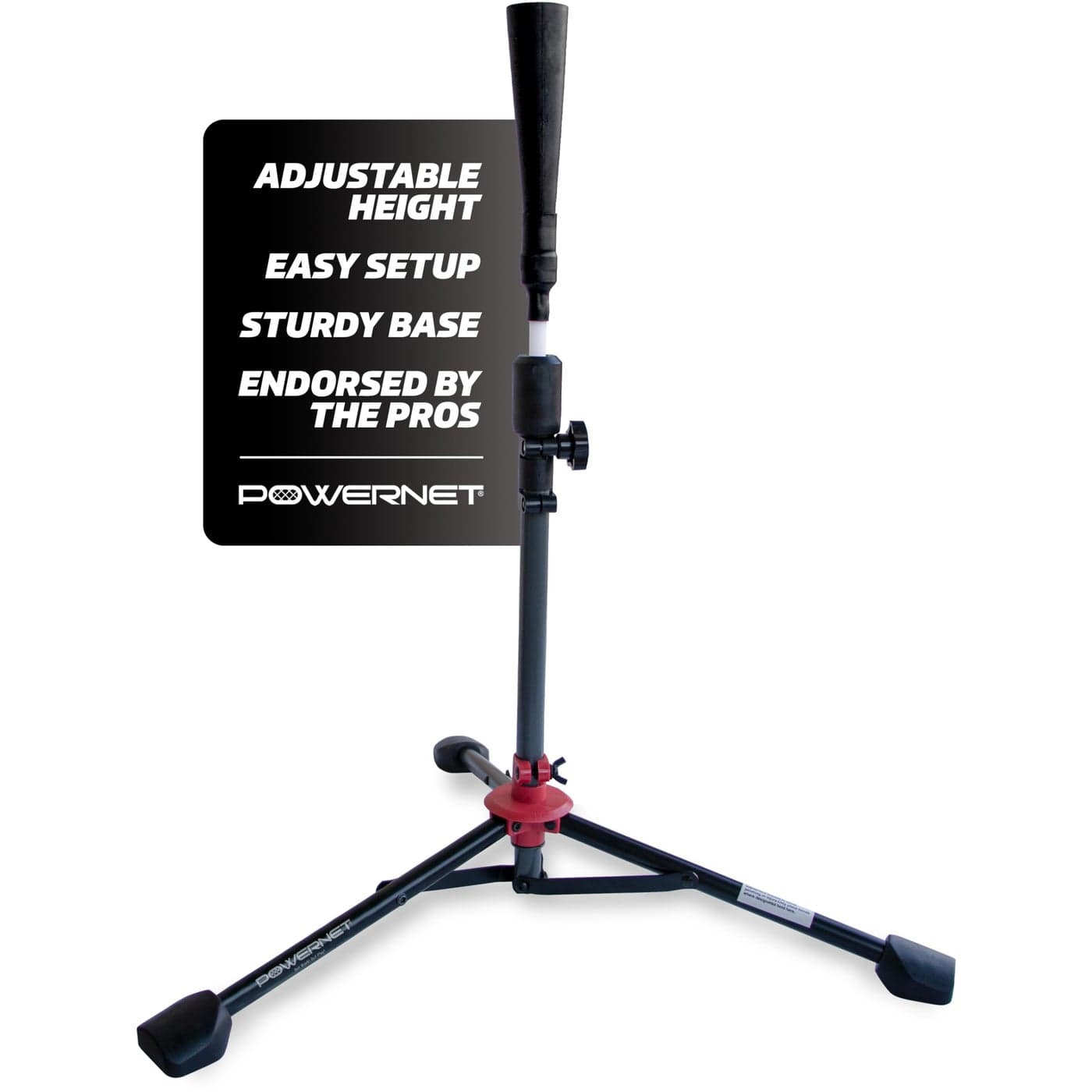 PowerNet Baseball Softball Batting Tee Adjustable Height Batting Tee 275 44 Portable Outdoor Baseball Training Equipment for Hitting Training Deluxe