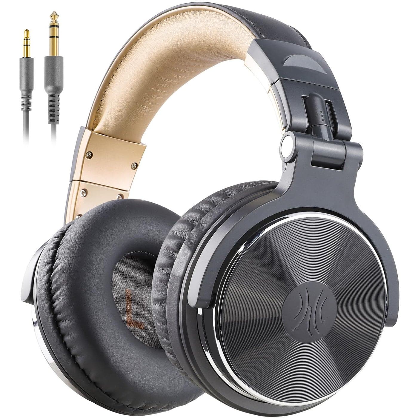 OneOdio Wired Over Ear Headphones Studio Monitor & Mixing DJ Stereo Headsets with 50mm Neodymium Drivers and 1/4 to 3.5mm Jack for AMP Computer Recording Podcast Keyboard Guitar Laptop - Grey