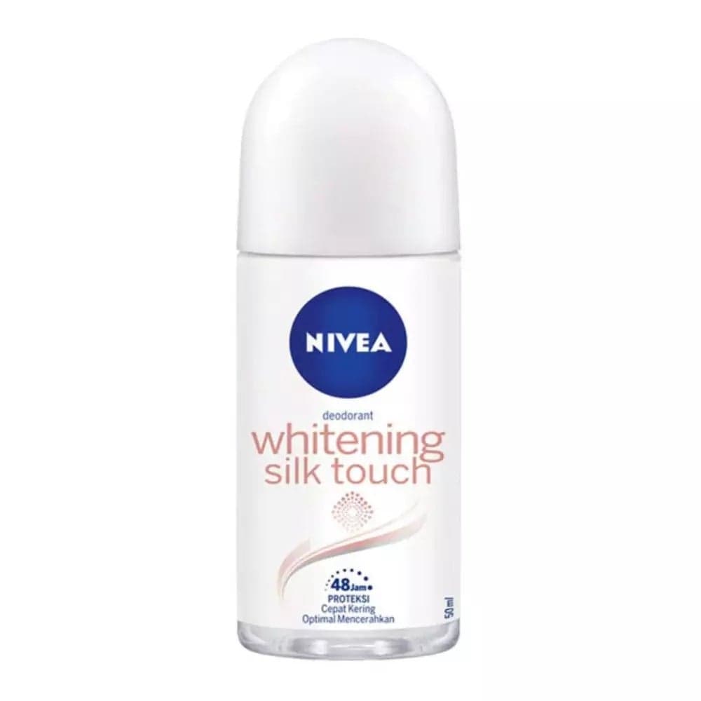 Nivea Deodorant Whitening Silk Touch Roll On 48H Protection- 50ml