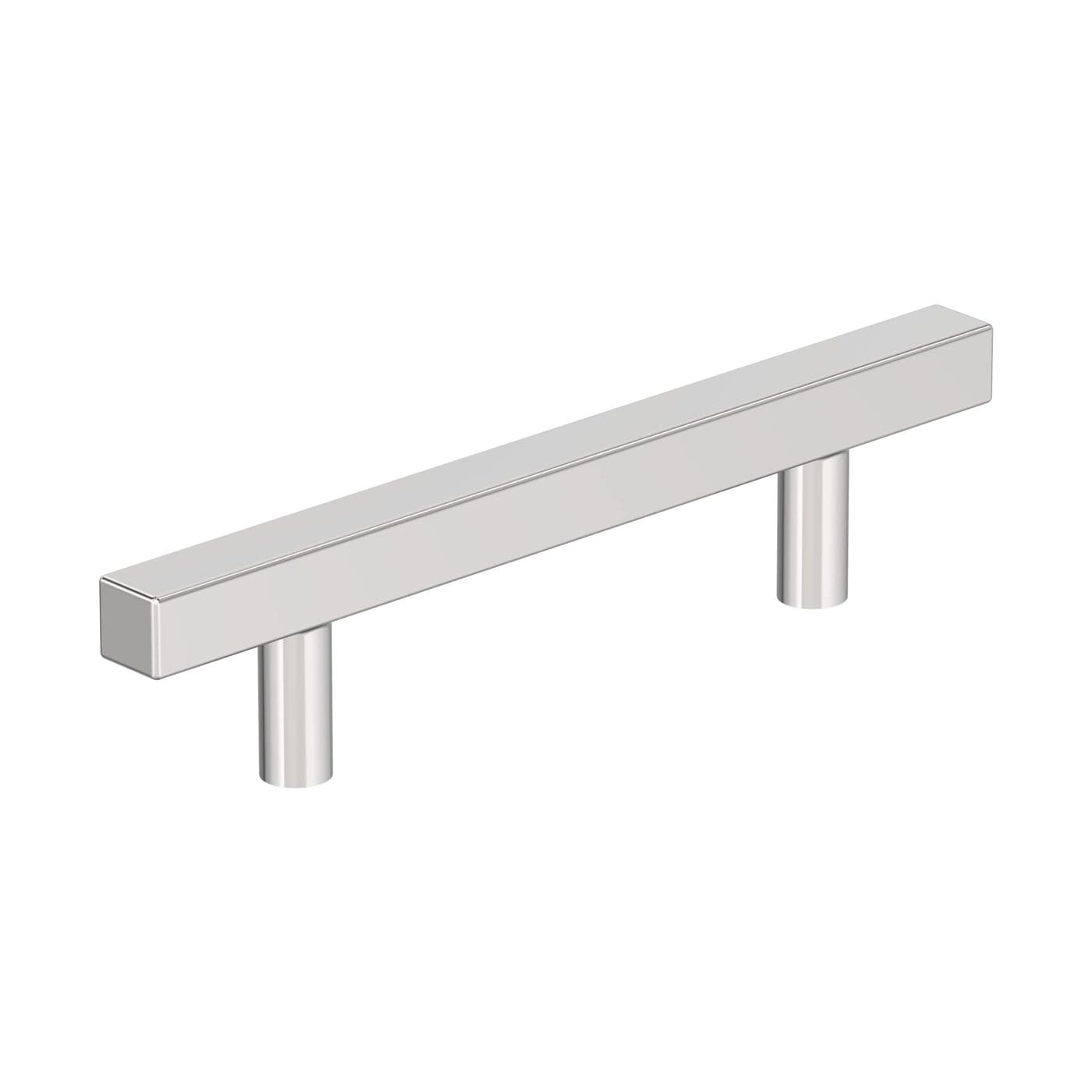 Amerock Bar Pulls Square 334 inch 96mm CentertoCenter Polished Chrome Cabinet Pull 10 Pack