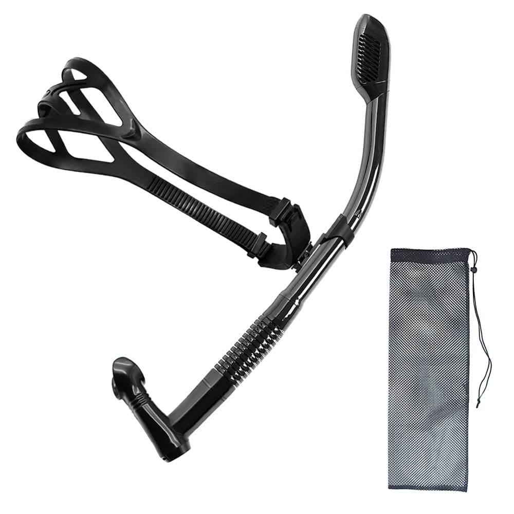 Uniswim Rotate Function Swim Snorkel for Training Swimming Front Snorkel Lap Swimming Swimmer Training Diving Snorkeling Comfortable Mouthpiece for Pool Open Water (clear)