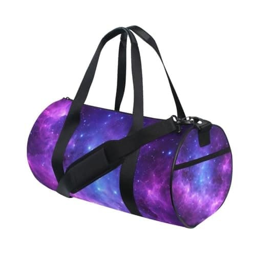Gym Sports Dance Travel Duffel Bag Universe Galaxy Nebula Space Luggage Bag for Weekender Sports Vacation