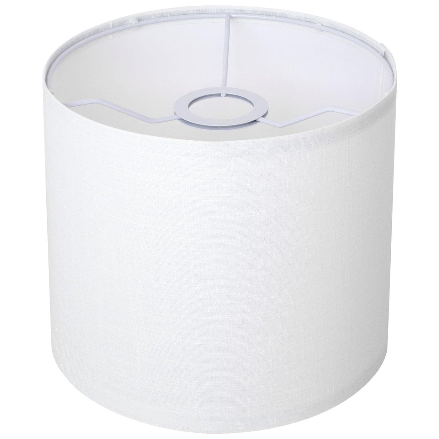 White Linen Small Drum Lampshade 866 Top x 866 Bottom x 787 High Lamp Shade Lamp Shade Replacement for Table and Floor Lamps Pendant LightHandcrafted LampshadeEasy Assembly