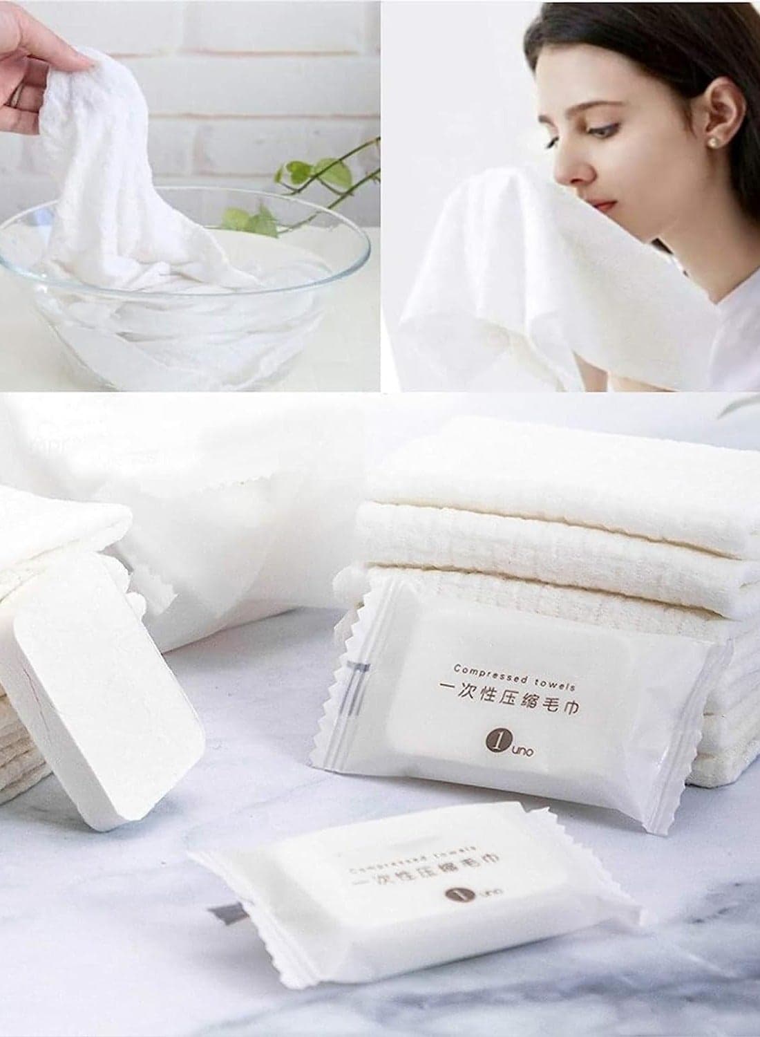 Premium Compressed Towel Tablet Wet and Dry Disposable Thicker Larger Essential Face Washcloths For Travel Camping Hiking Outdoor Sports Beyond Pure Cotton Home Beauty 20PCS