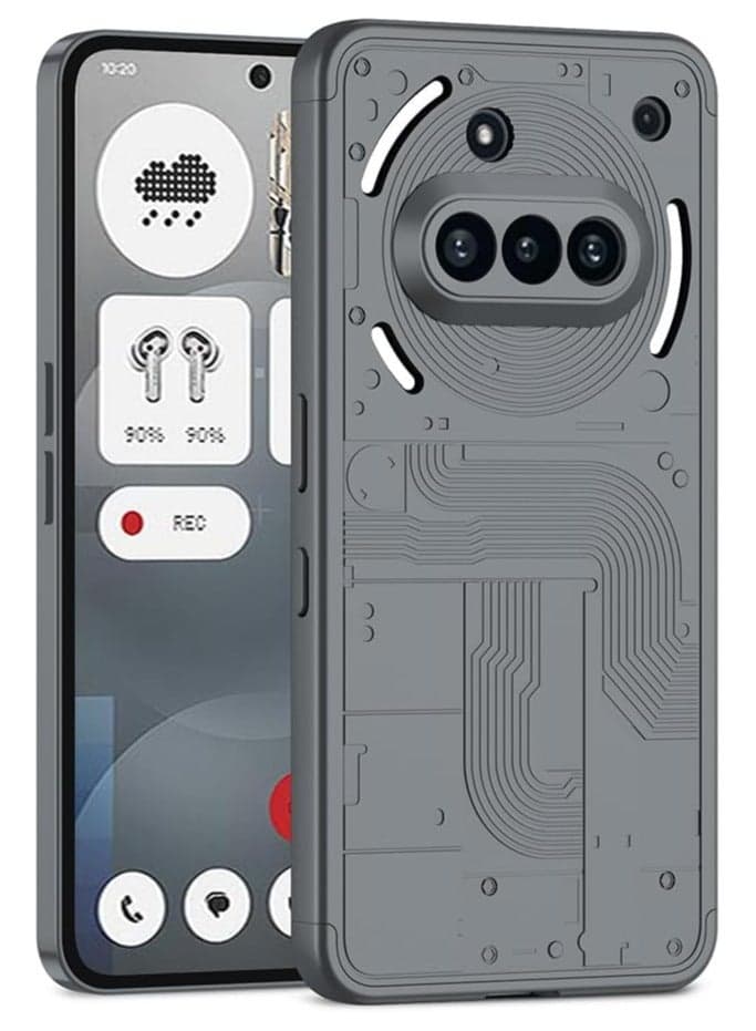 For Nothing Phone 3a Case, 360 Degree Full Body Hard Plastic Material Protective Back Cover, Detachable Split Slim Fit Shockproof Casing, Anti-Scratch Bumper Mobile Phone Case