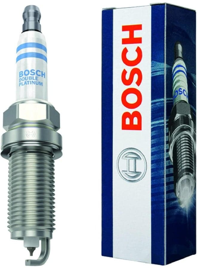 BOSCH FR7NPP332 Double Platinum Spark Plug - Up to 3X Longer Life for Select BMW 128i 323i 325i 325xi 328i 328xi 330i 330xi 525i 525xi 528i 528xi 530i 530xi X3 X5 Z4 xDrive and Saab 9-3 (Pack of 1)