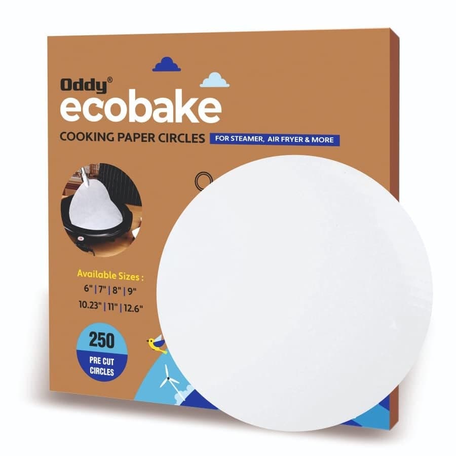 Oddy Ecobake Baking & Cooking PaperCircles | Ideal for Baking Cakes, Pastries & Cheesecakes | Best Suitable for Airfryer, Microwave, Oven & Steamer (5 Inch)