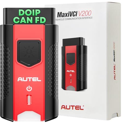 Autel MaxiVCI V200 VCI200 Wireless Diagnostic Dongle, 2025 VCI 200 OBD2 Connector Adapter, Work with Scanner MaxiSys MS906 PRO MS906MAX MS906 PRO-TS MK906 PRO-TS KM100 BT608 BT609 ITS600