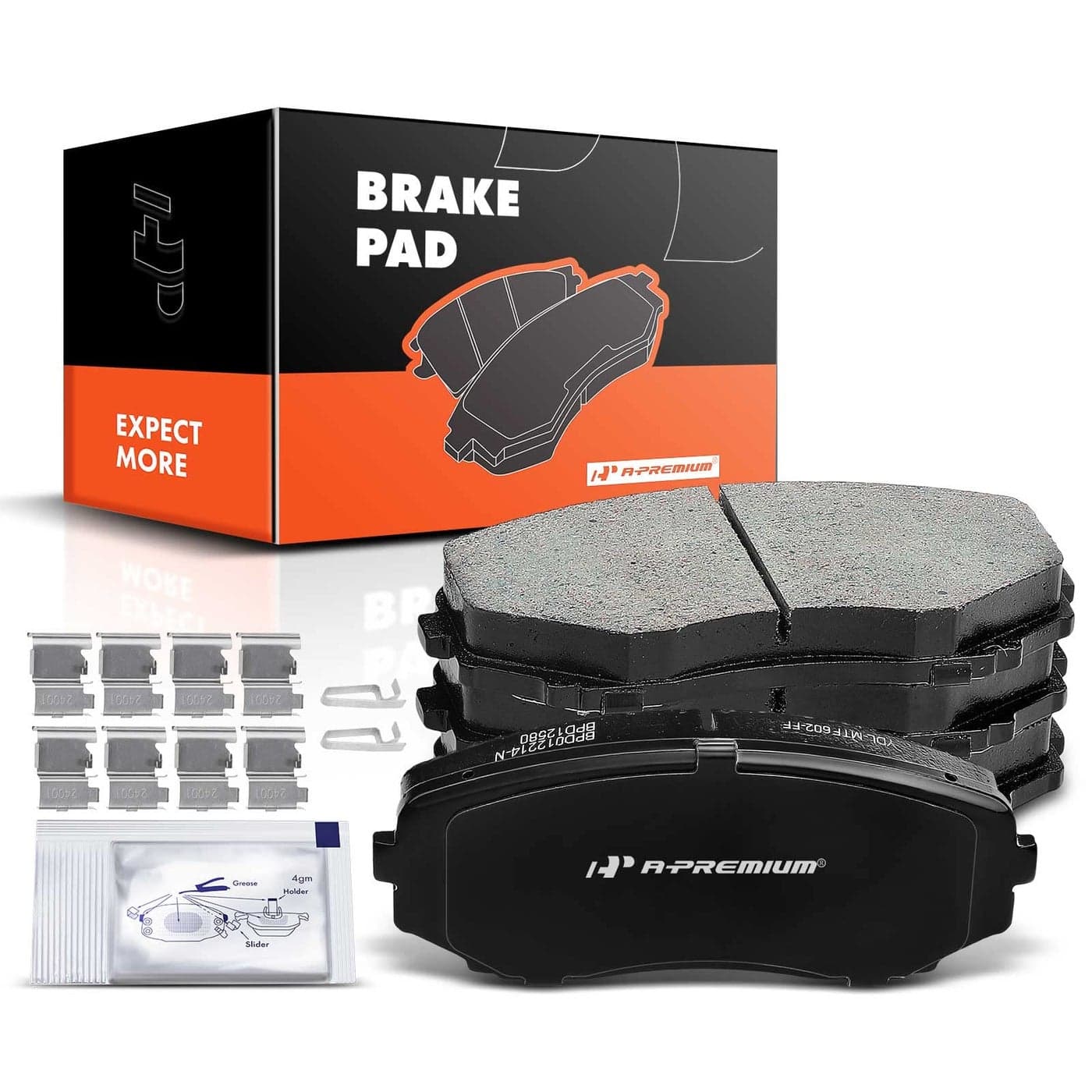 APremium Front Ceramic Disc Brake Pads Set Compatible with Select Ford Lincoln and Mazda Models Edge 20072016 MKX 20072015 CX5 20192021 CX7 20072012 CX9 20072021 with Hardware 4 Pcs