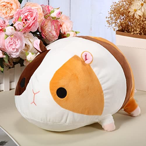 Sosation Guinea Pig Stuffed Animal 16 Inch Plush Doll Toy Figure Soft Throw Pillow Birthday Gift for Relatives Friend Boys Girls