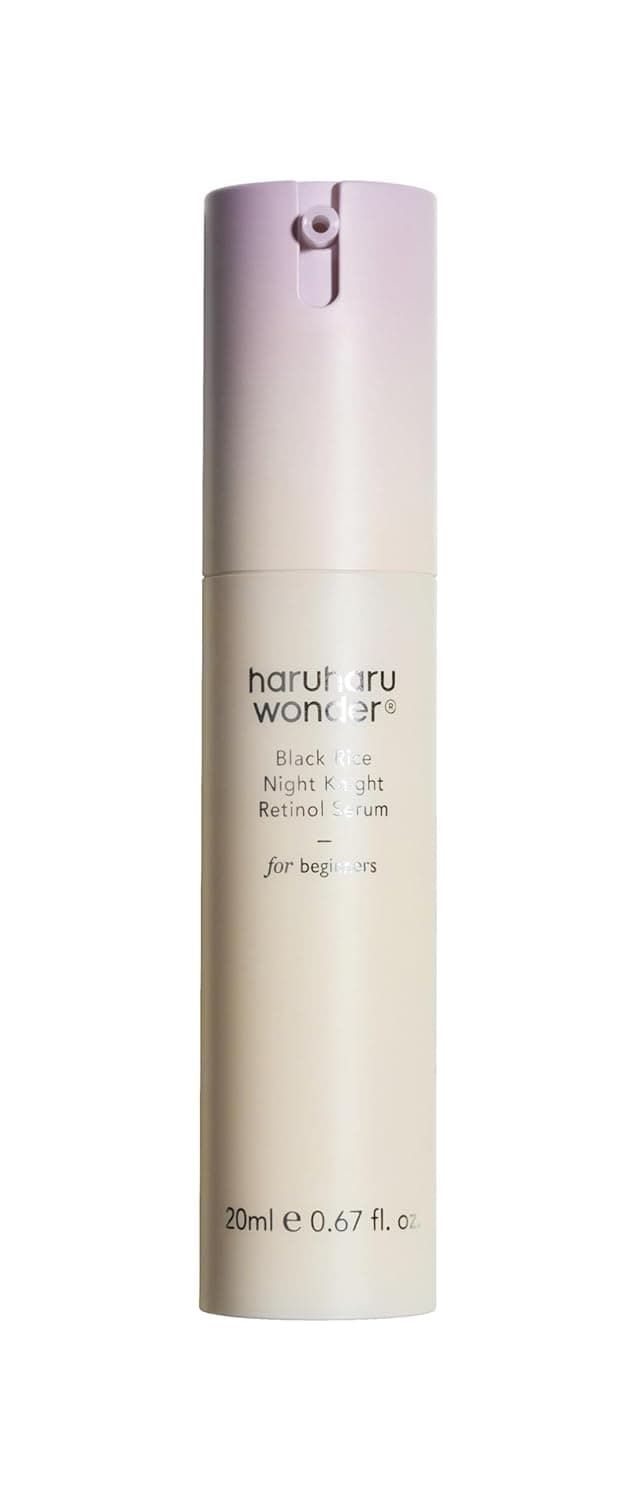 HARUHARU wonder Black Rice Night Knight Retinol Serum Refining Smoothing Firms Skin Reduces Fine Lines Hydrating Formula 20ml