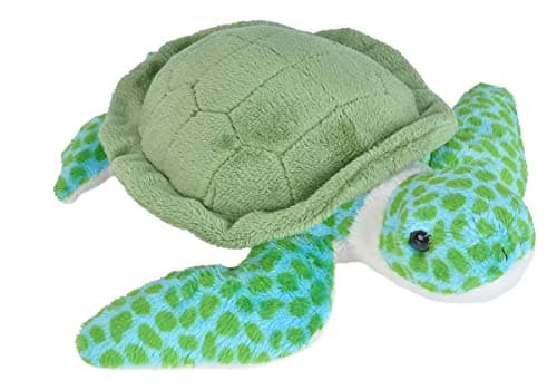 Wild Republic Sea Turtle Plush Stuffed Animal Plush Toy Gifts for Kids Sea Critters 8