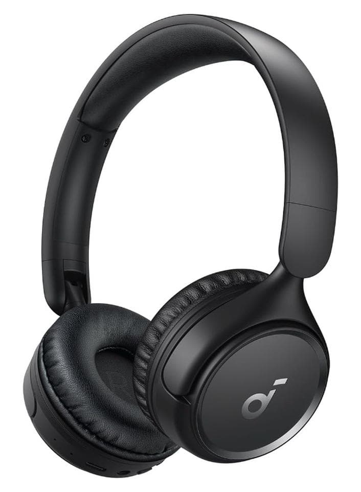 H30i Wireless On-Ear Headphones, Foldable Design, Pure Bass, 70H Playtime, Bluetooth 5.3, Lightweight and Comfortable, App Connectivity, Multipoint Connection Black