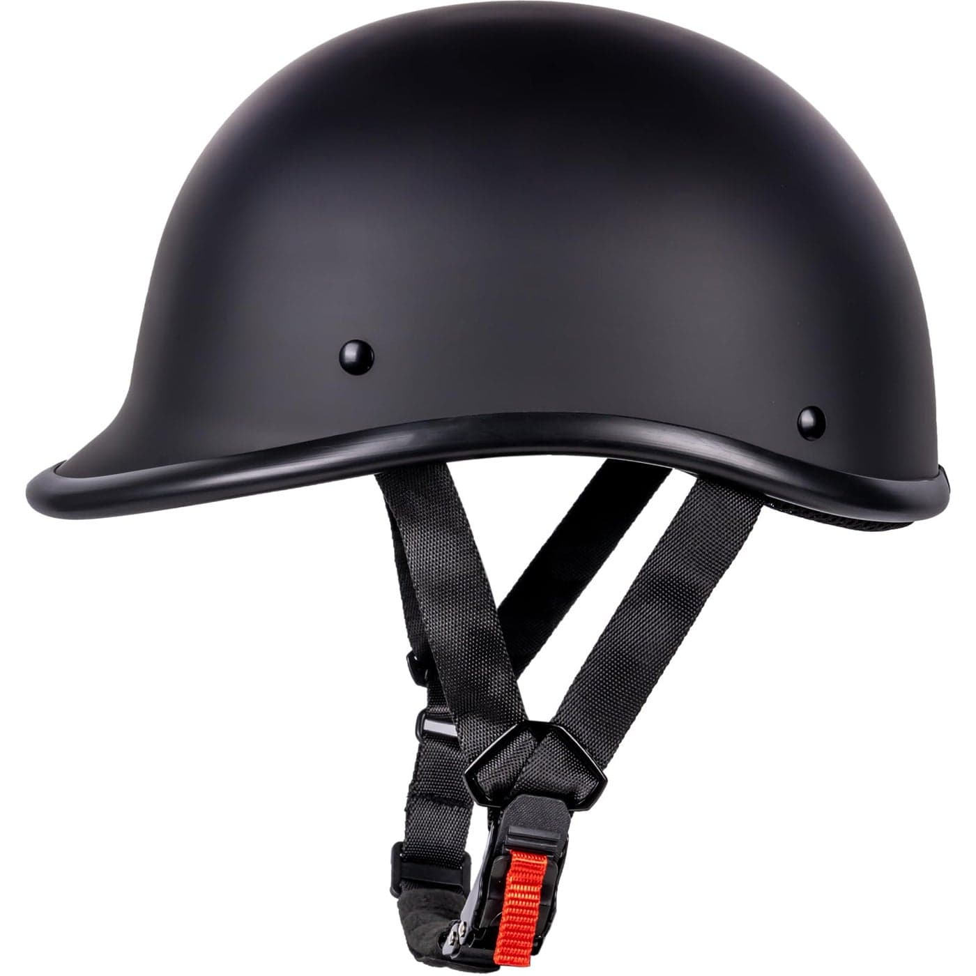 Yesmotor Motorcycle Helmet Half Shell Hawk Style Helmets Compact Lightweight Open Face for Motorcycle Street Bike Cruiser Moped DOT Approved Matte BlackL