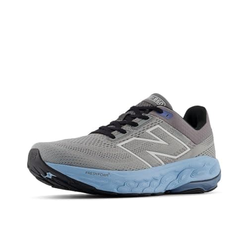 New Balance Men's Fresh Foam X 860 V14 Running Shoe, Slate Grey/Chrome Blue/Sea Salt, 7