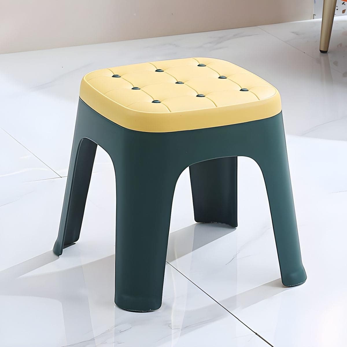 SEVIA Plastic Stool Household Restaurant Chair Thickened Unbreakable Plastic High Kids Stool NonSlip Stackable Modern Simple Design and RustResistant Legs with high Load Capacity