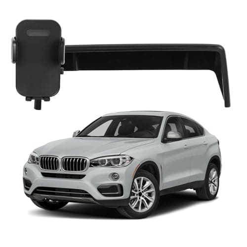 10.3Inch Car Phone Holder Mount Compatible with BMW X5/F15 2014-2018 & X6/F16 2015-2019 Accessories Custom Fit Screen & Mobile Phone Stand 360°Adjustable Cell Phone Car Decoration Mods Car