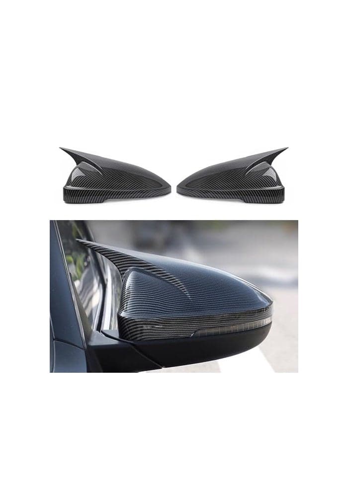 XYHGM ABS Rearview Mirrors Cover Fit for Kia Optima K5 2016 2017 2018 2019 2020 Ox Horn Side Rear View Mirror Cover Side Rear View Mirror Guard Cover Exterior Accessories 2PCSCarbon Fiber