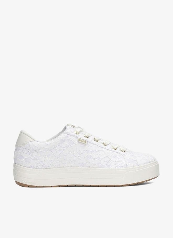 Keds Women's Park Lace Up Casual Sneaker White