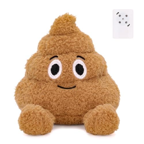 Positive Poo Plush with Sounds Funny Emotional Support Poop Toy Hilarious as Gag Gifts for Everyone or Office Prank