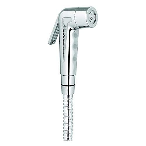 PARRYWARE Splash Series Health Faucet/Toilet Gun (Stainless Steel) | PVC Pipe, Wall Hook Included, ABS Body | Toilet Spray Gun/Health Faucet Set with Pipe/Hose and Wall Hook | T9805A1