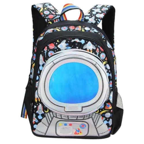 Cots and Cuddles Cute Kawaii Bunny Soft Toy Large Capacity Backpack Bag for Primary School Girl Kids (Black Astro)