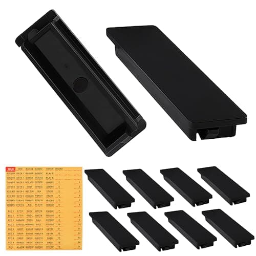 Square D QO Circuit Breaker Filler Plates - 10 Pack with Electrical Panel Label Stickers, 0.7 Inch Blanks for Schneider Load Centers