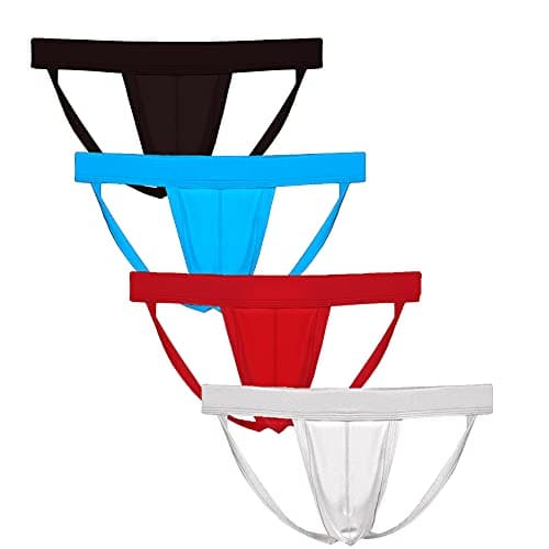 Summer Code Mens Athletic Supporter Performance JockStrap Elastic Waistband Underwear