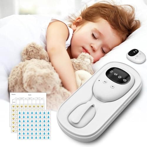 Wireless Bedwetting Alarm for Boys Girls USBC Rechargeable High Sensitivity Loud Sound Vibration 3 Modes Compact Design for Night Potty Training and Overcoming Bedwetting