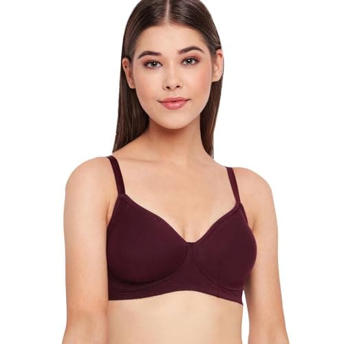Enamor A042 Side Support Shaper Supima Cotton Everyday Bra - Non-Padded, Wirefree & High Coverage Purple