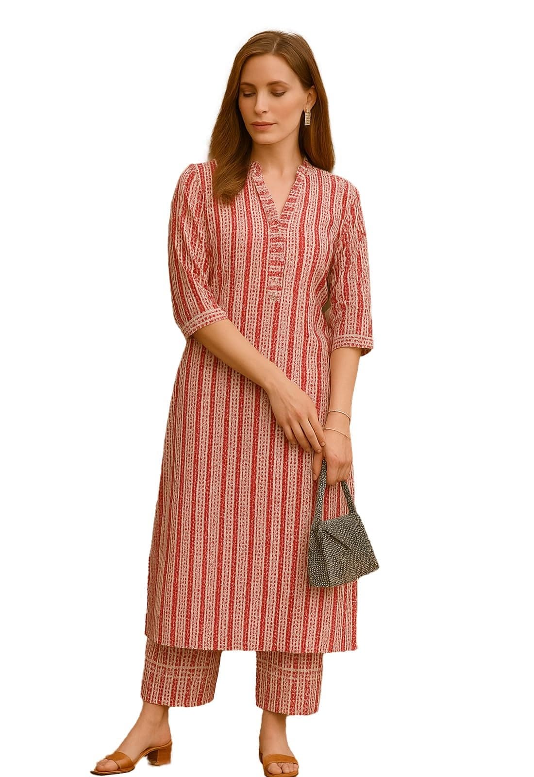 Pathani Kurta Set Men Cotton Sets 5XL Women Plus Size Woman Latest Baby Pink Dupatta Mirror Work farsi Salwar
