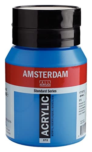 Amsterdam Tarens T17725722 Acrylic Paint Acrylic Color Primary Cyan 169 fl oz 500 ml