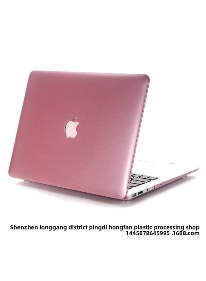 Applicable To For Apple Notebook Protective Shell Macbook Pro13-inch Air13.3 Metal Protective Shell Ultra-thin Cover 16-Color:Rose Gold In Stock-Applicable Model:Plane 2018-2020air13 (A1932/A2179/23