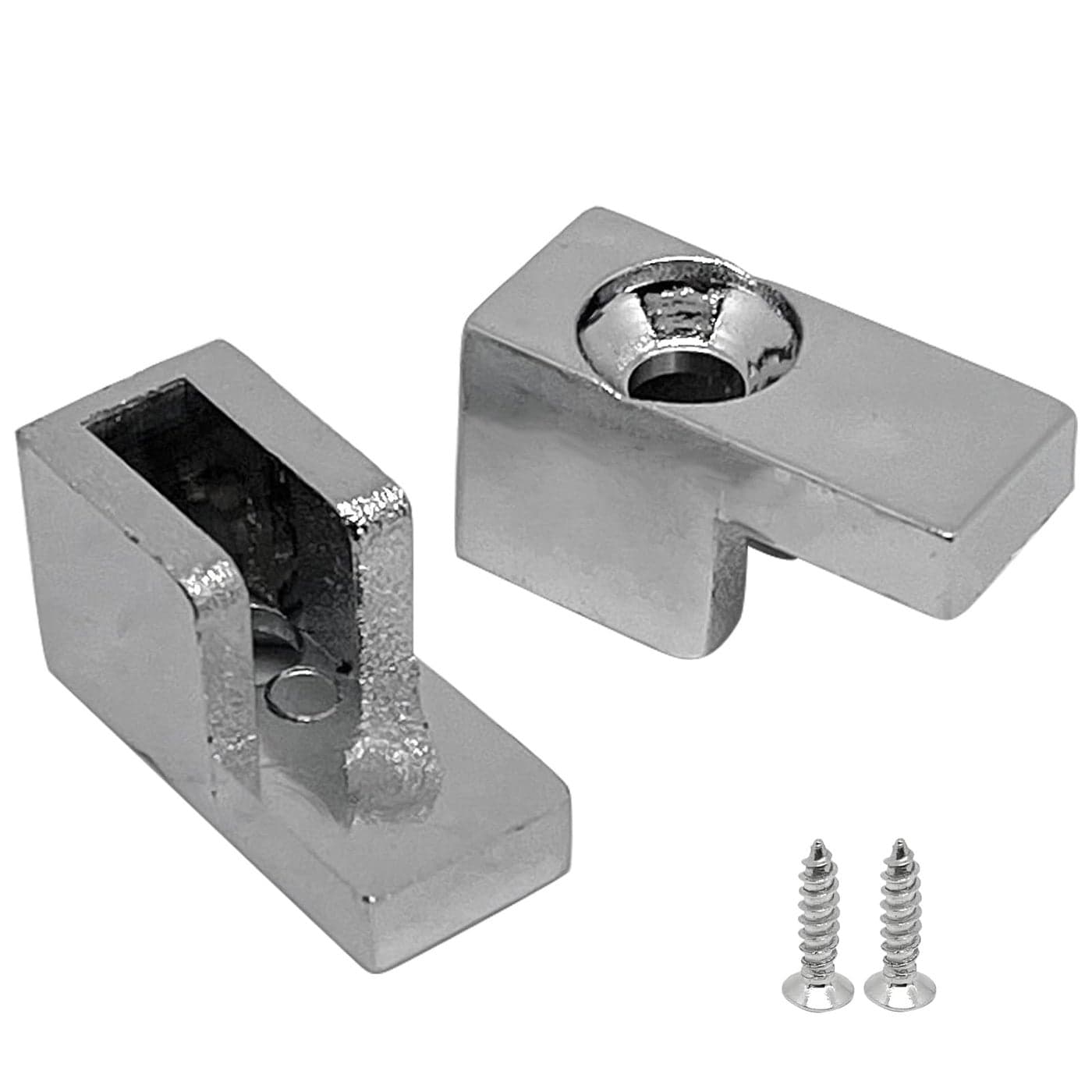 6pcs Plastic FShaped Bathroom Door clampFrameless Glass Clamp Holderwith M4x16mm Screwfor 8mm031in Thickness GlassSmall size